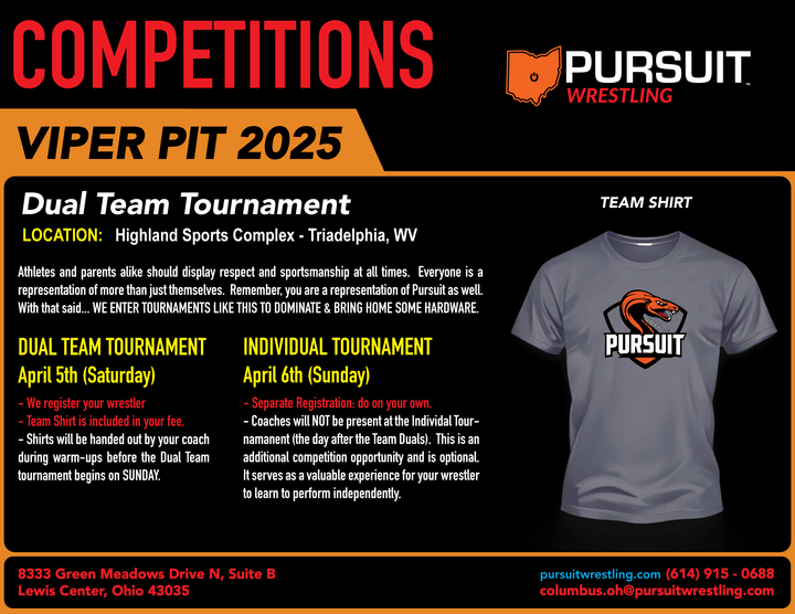 Viper Pit Team Duals | April 5th, 2025