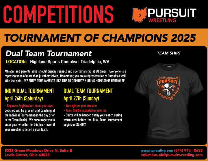 Tournament of Champions Team Duals | April 27th, 2025